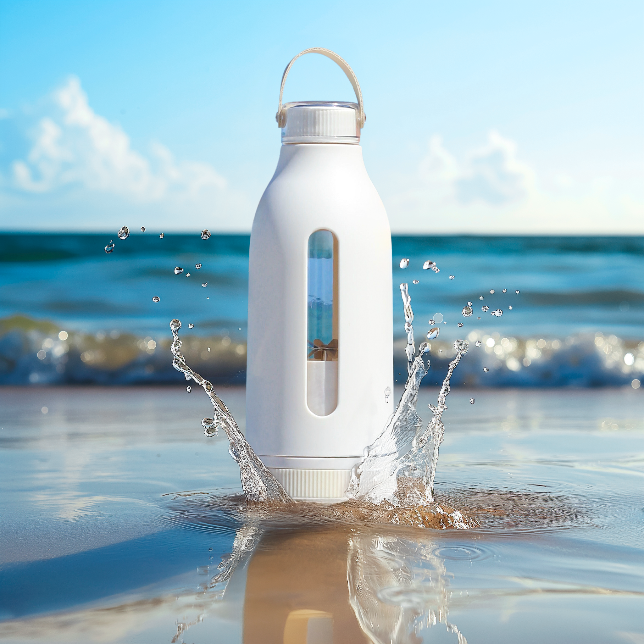 HydraBlend™ Portable Blender with a sleek, compact design, ideal for on-the-go smoothies and shakes. Lightweight, rechargeable, and perfect for fitness enthusiasts seeking convenience and portability
