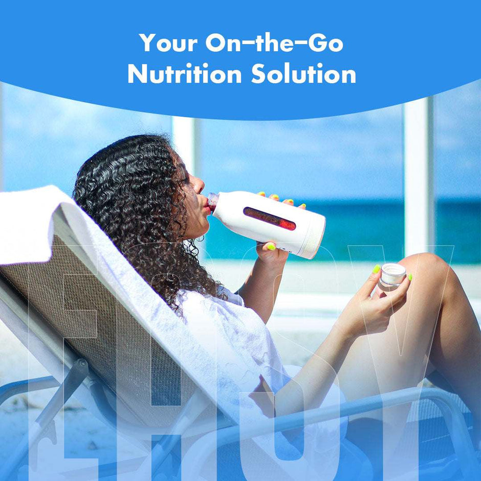 HydraBlend™ Portable Blender with a sleek, compact design, ideal for on-the-go smoothies and shakes. Lightweight, rechargeable, and perfect for fitness enthusiasts seeking convenience and portability